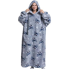 Fleece Hooded Wearable Blanket Sweatshirt - Trending Tina