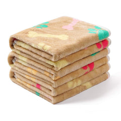 Pet Blanket Dog Cat Pad Warm Blanket Confetti Bone Dog's Paw Blanket - Trending Tina