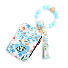 Women's Floral Print Leather Card Bag - Trending Tina