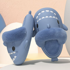 Winter Shark Slippers Detachable Warm Fuzzy Slippers Bedroom House Shoes Women - Trending Tina