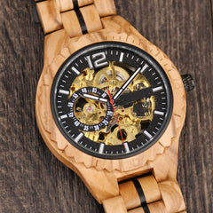 Fully Automatic Wooden Mechanical Watch - Trending Tina