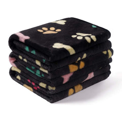 Pet Blanket Dog Cat Pad Warm Blanket Confetti Bone Dog's Paw Blanket - Trending Tina