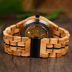 Fully Automatic Wooden Mechanical Watch - Trending Tina