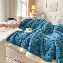 Double Layer Berber Fleece Blanket Thickened Tower Velvet Cover Blanket - Trending Tina