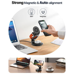 3-in-1 MagSafe Travel Charger – Foldable Wireless Station + 30W Plug