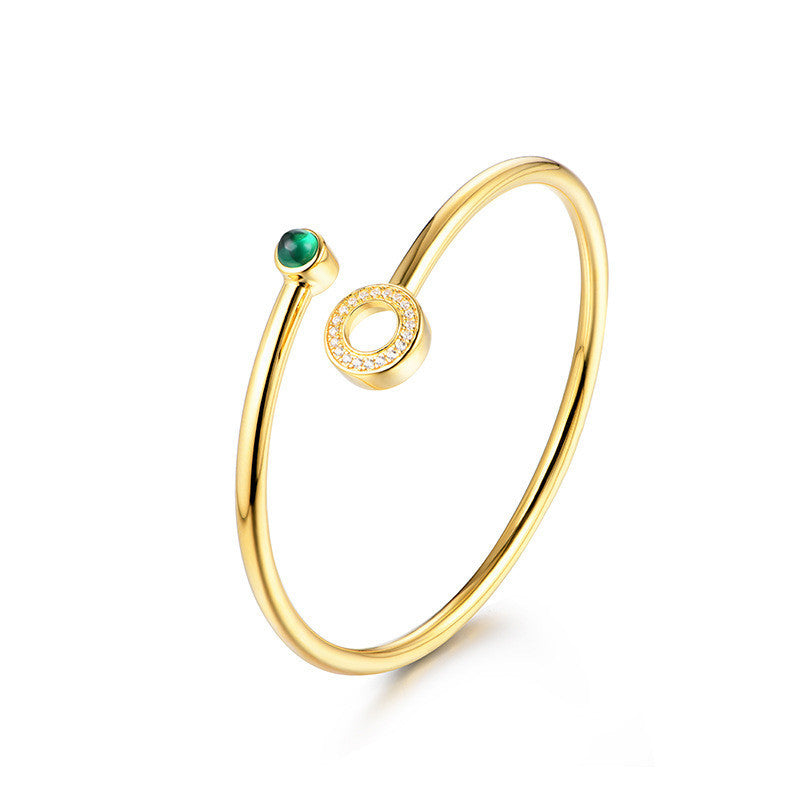 Fashion Emerald Women Bangle Street Bracelet - Trending Tina