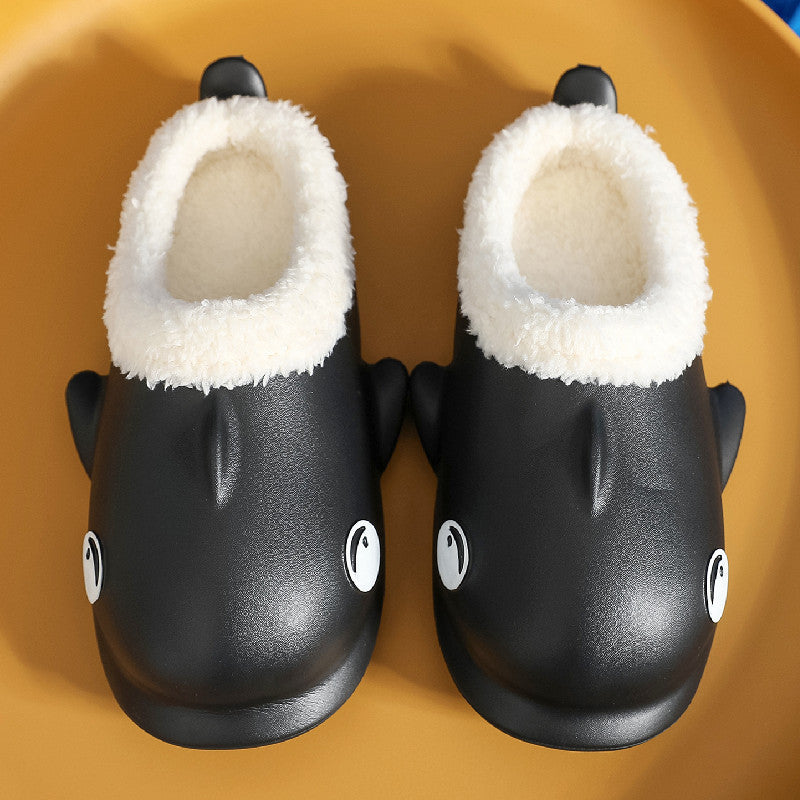 Cute Cartoon Shoes House Warm Fuzzy Slippers Women - Trending Tina