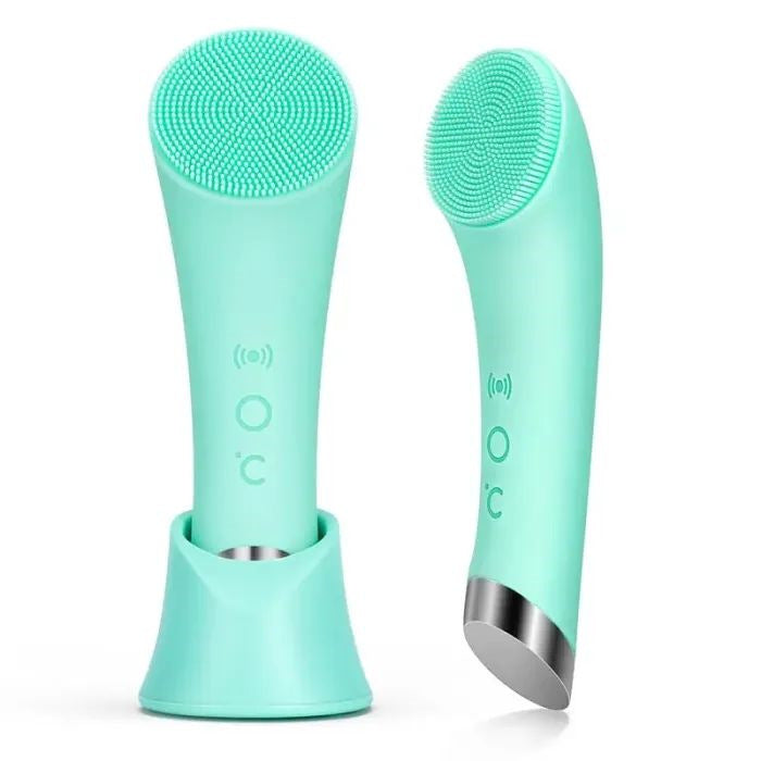 Silicone Face Cleansing Brush Facial Cleansing Brush Electric Facial Brush Vibration Heating - Trending Tina